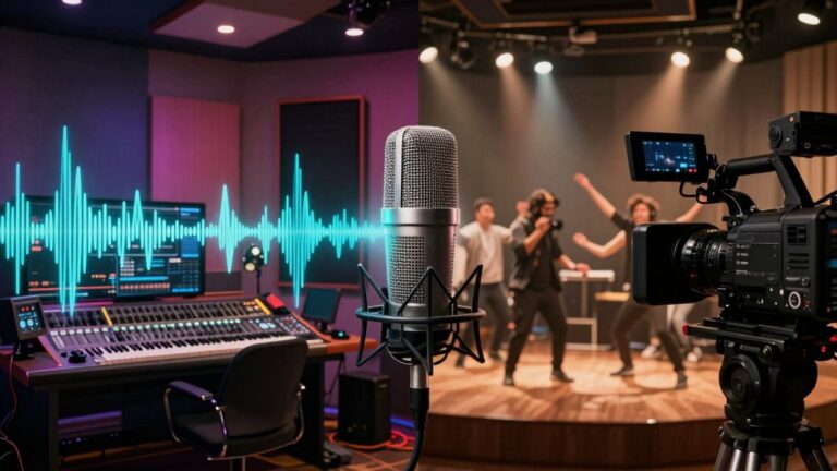 Suno vs. Creatus: Music studio meets film set.