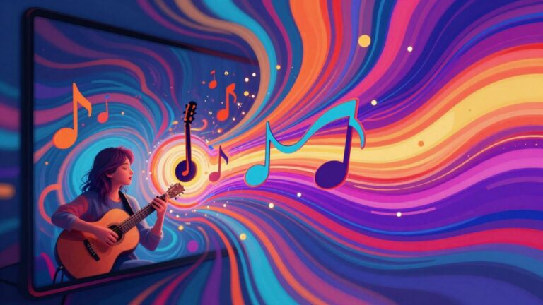 AI song-to-video generation visuals