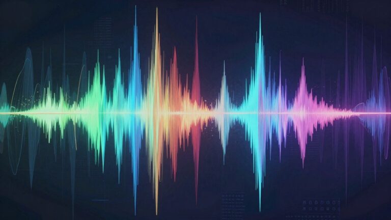 AI video creation from audio waves.