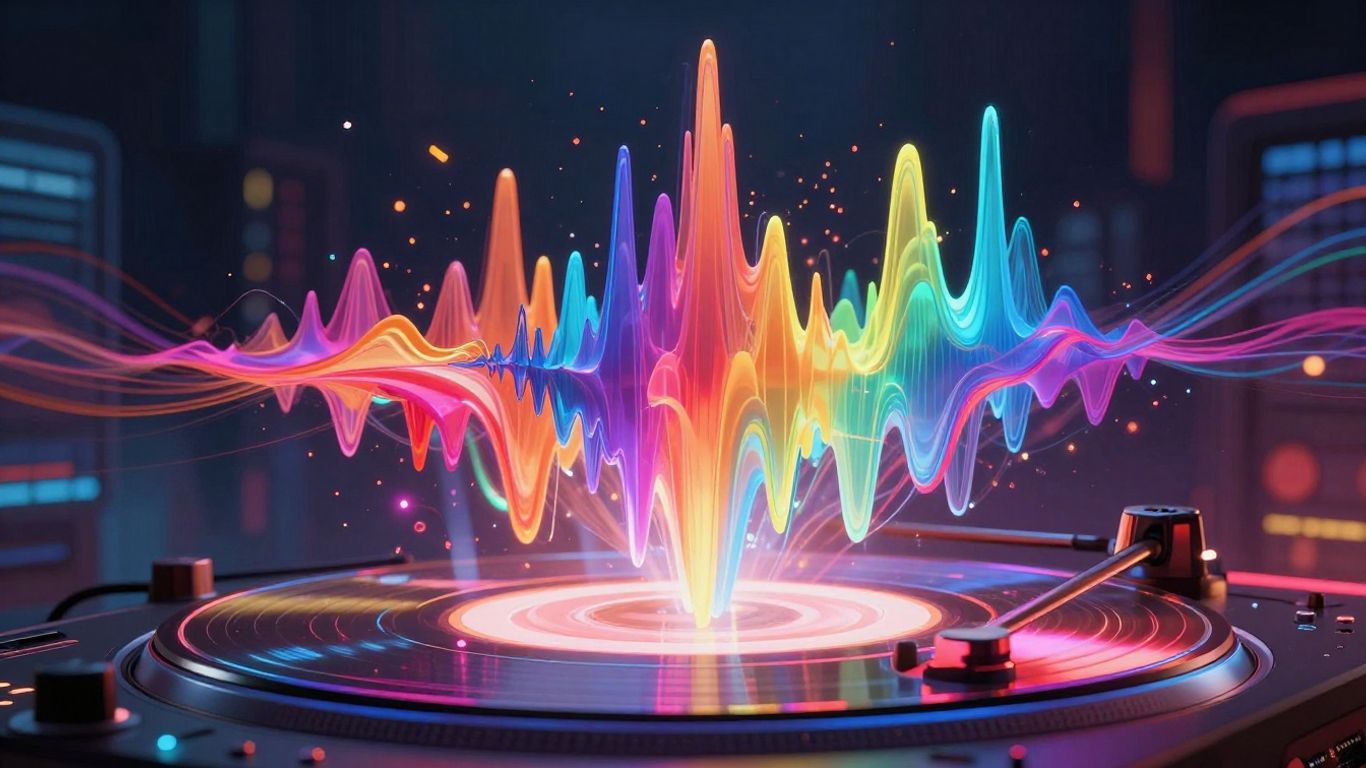 AI music video visualizer for album release