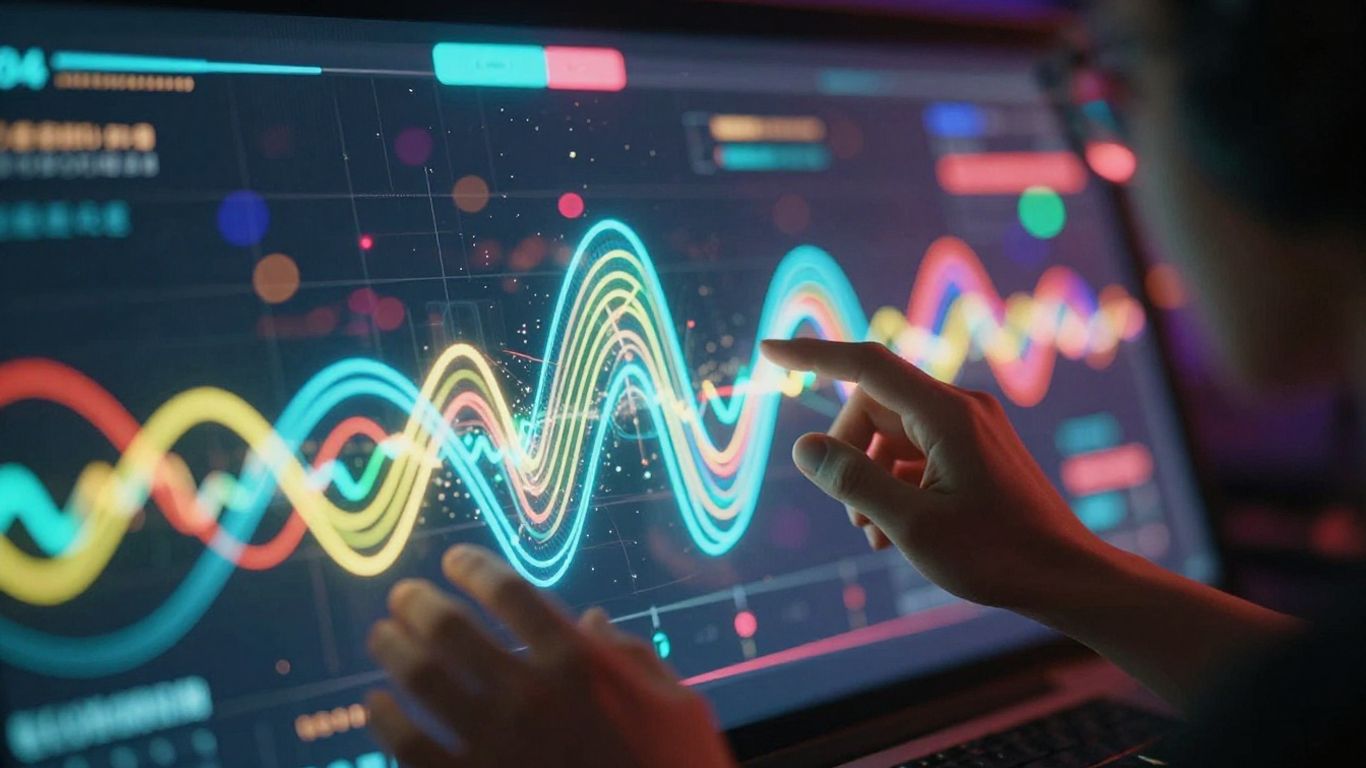 AI music video creation with abstract visuals