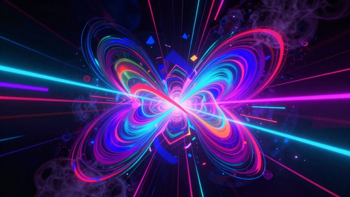 AI EDM music video visuals