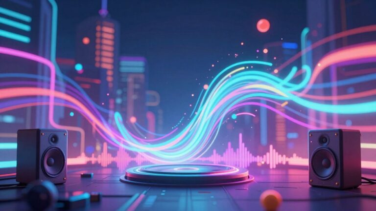 AI song music video visualization