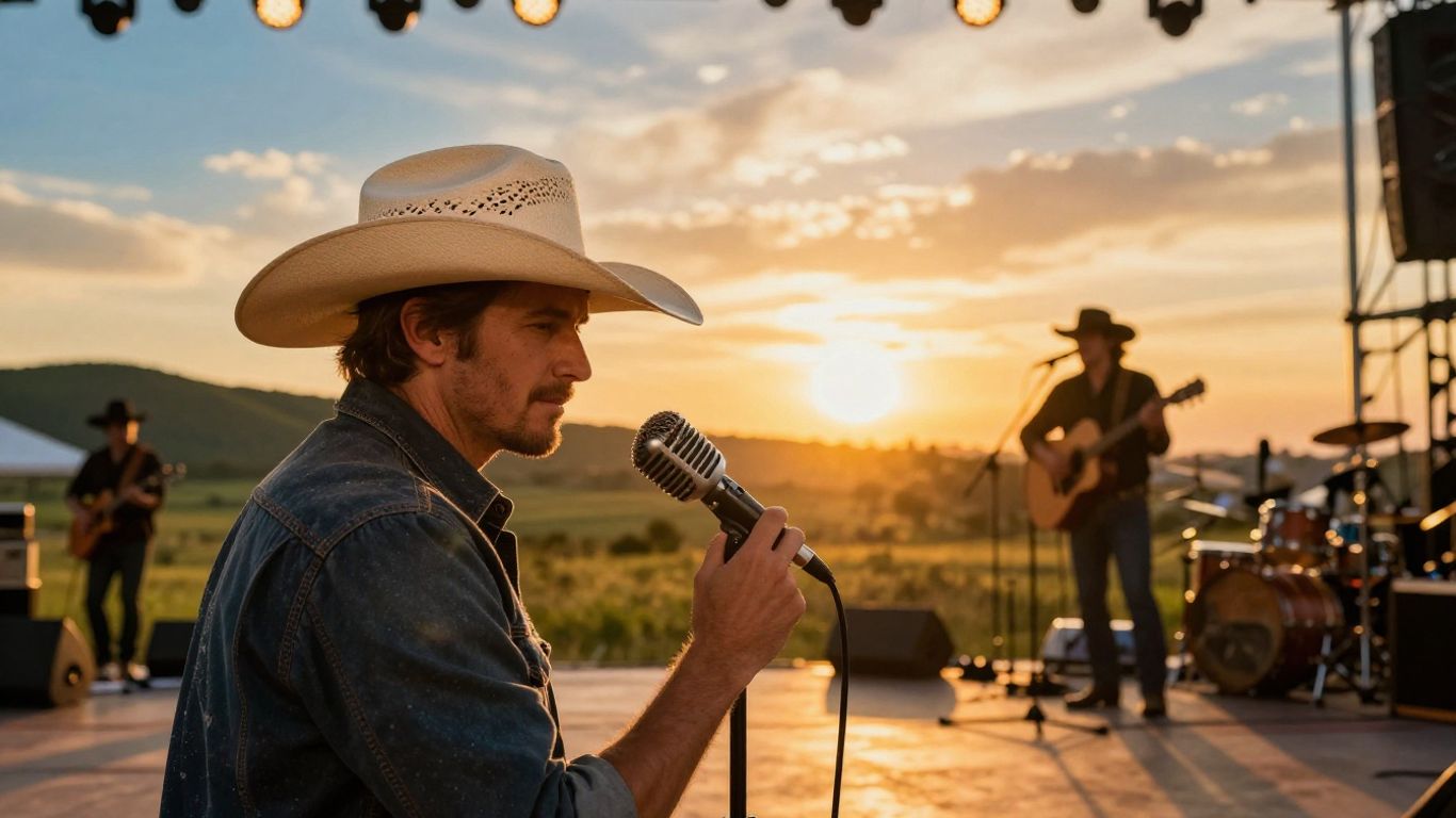 AI-generated country music video scene