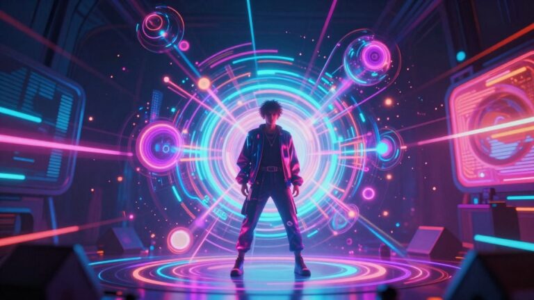 AI music video visuals