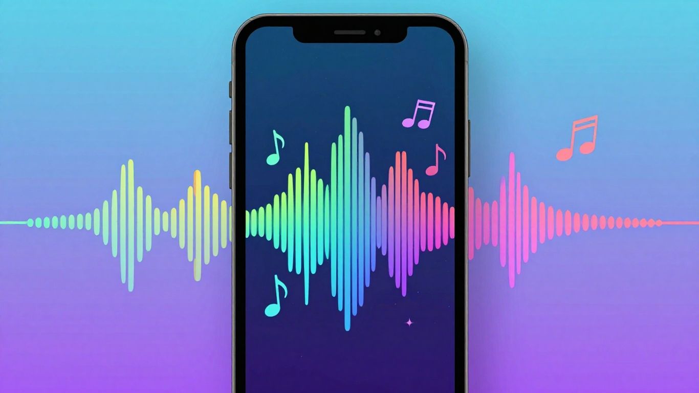 Mobile AI song generator app interface.