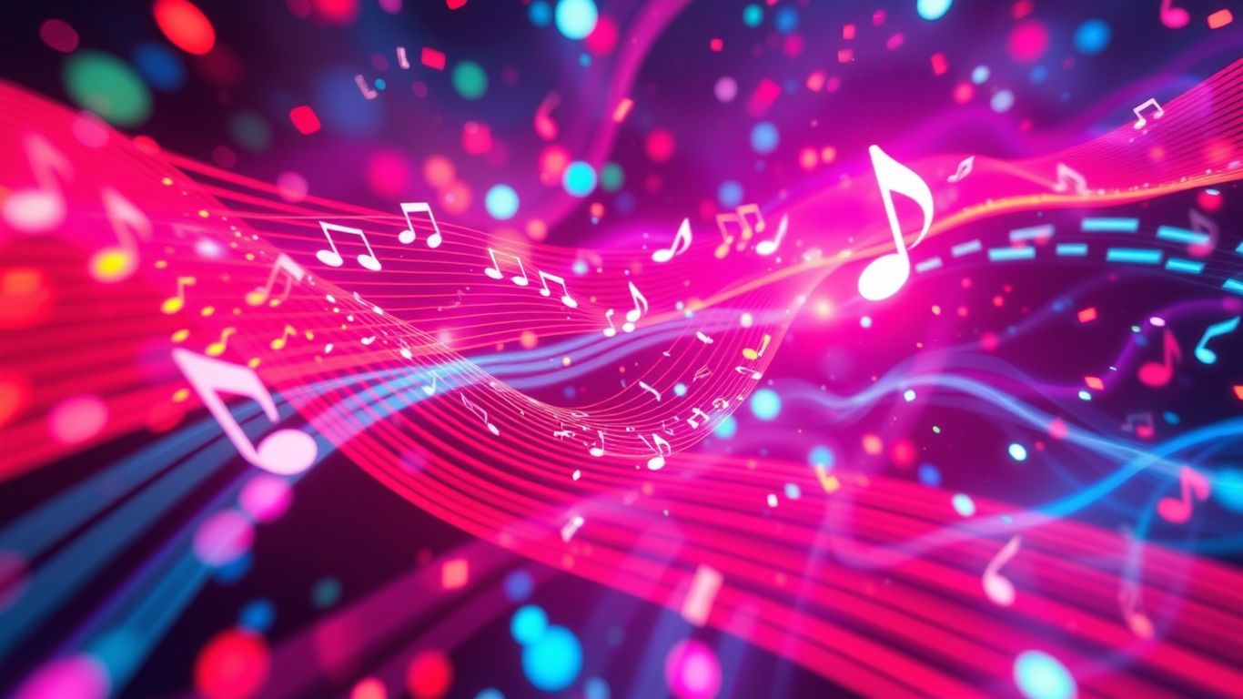 AI music video visuals with lyrics and subtitles.