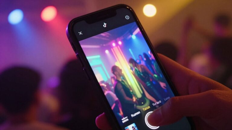 TikTok music video on a smartphone screen.