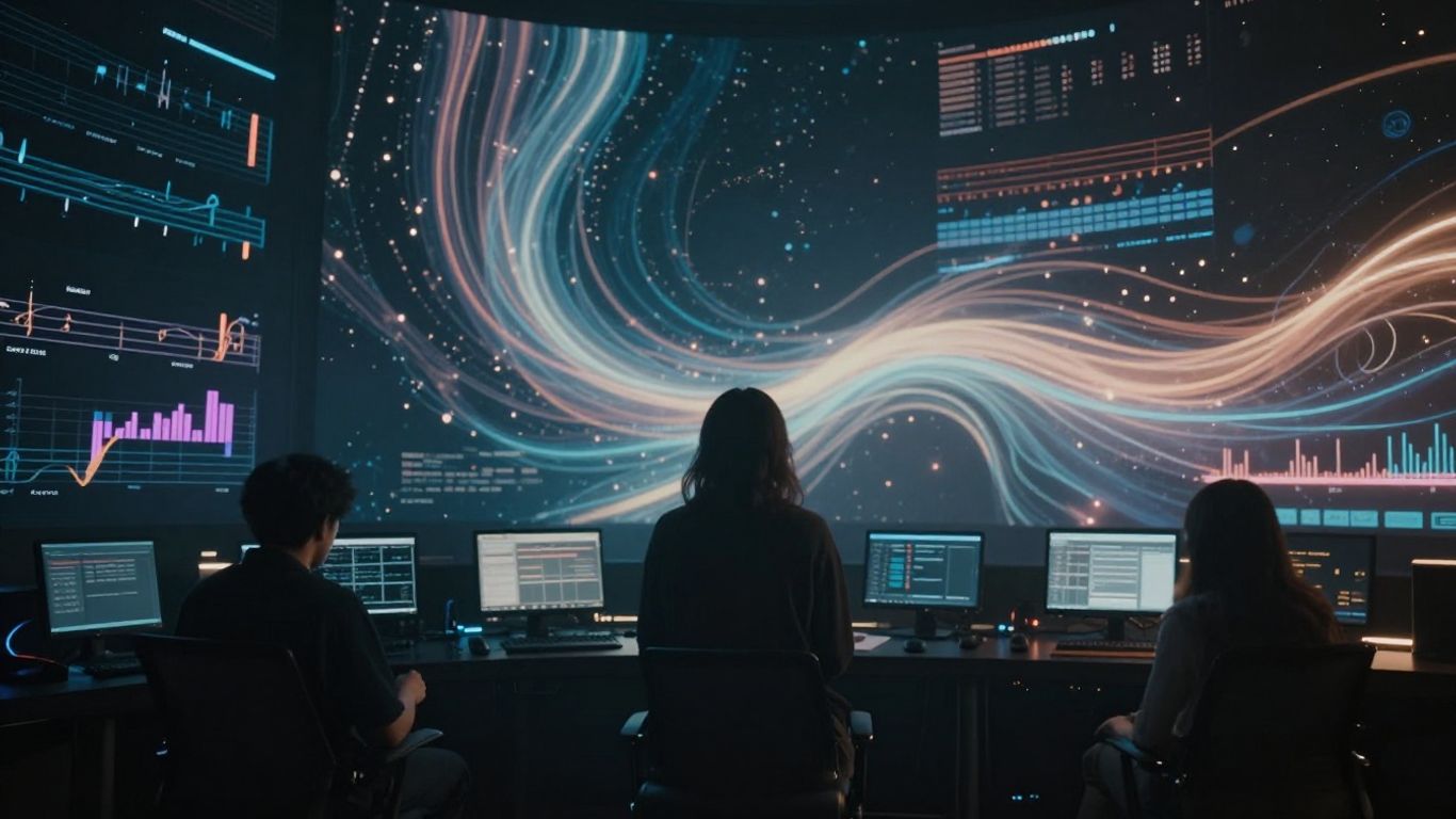 AI cinematic music video visuals