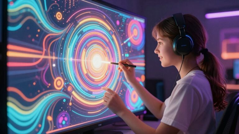 Beginner using AI music video generator