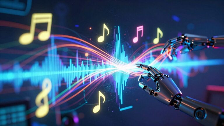 AI music video creation with abstract visuals.