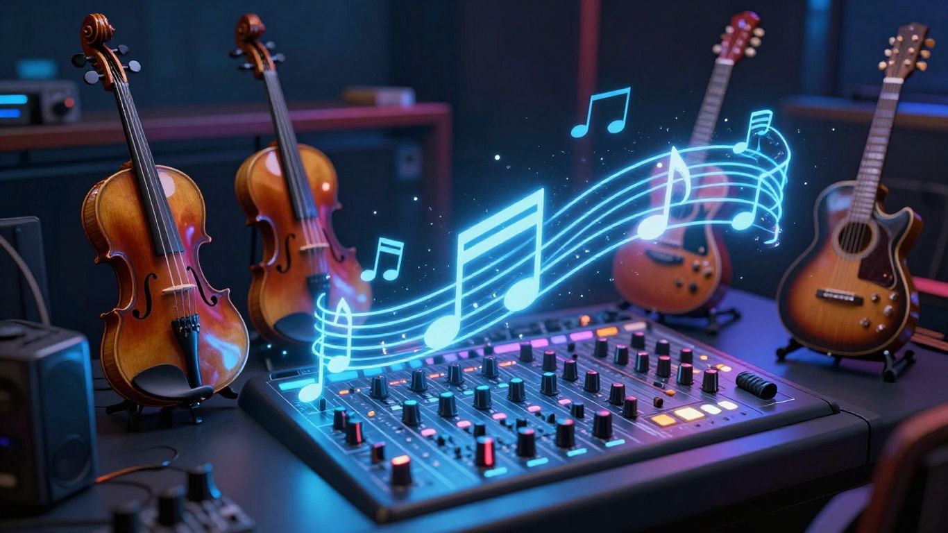 AI creating music across all genres.