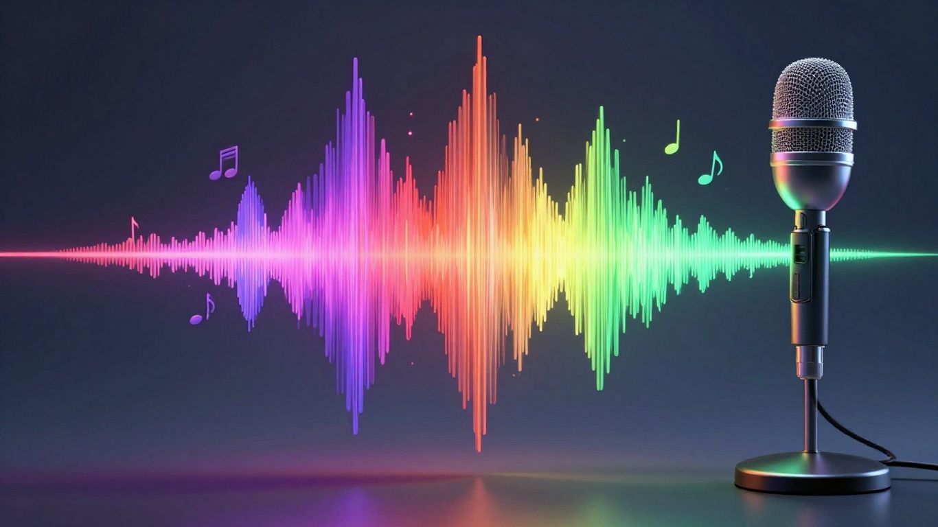 AI music generation sound wave to notes