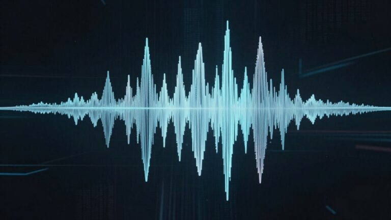 AI creating singing vocals from sound waves.