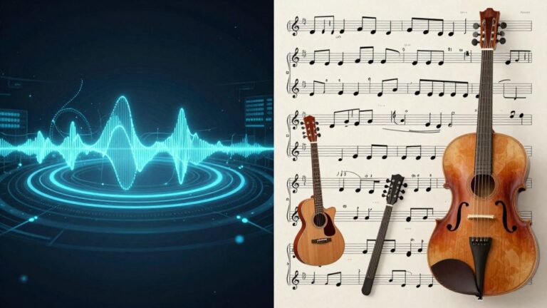 AI music interface versus traditional music instruments